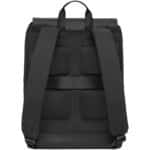 Moleskine Metro slim backpack – Solid black back view