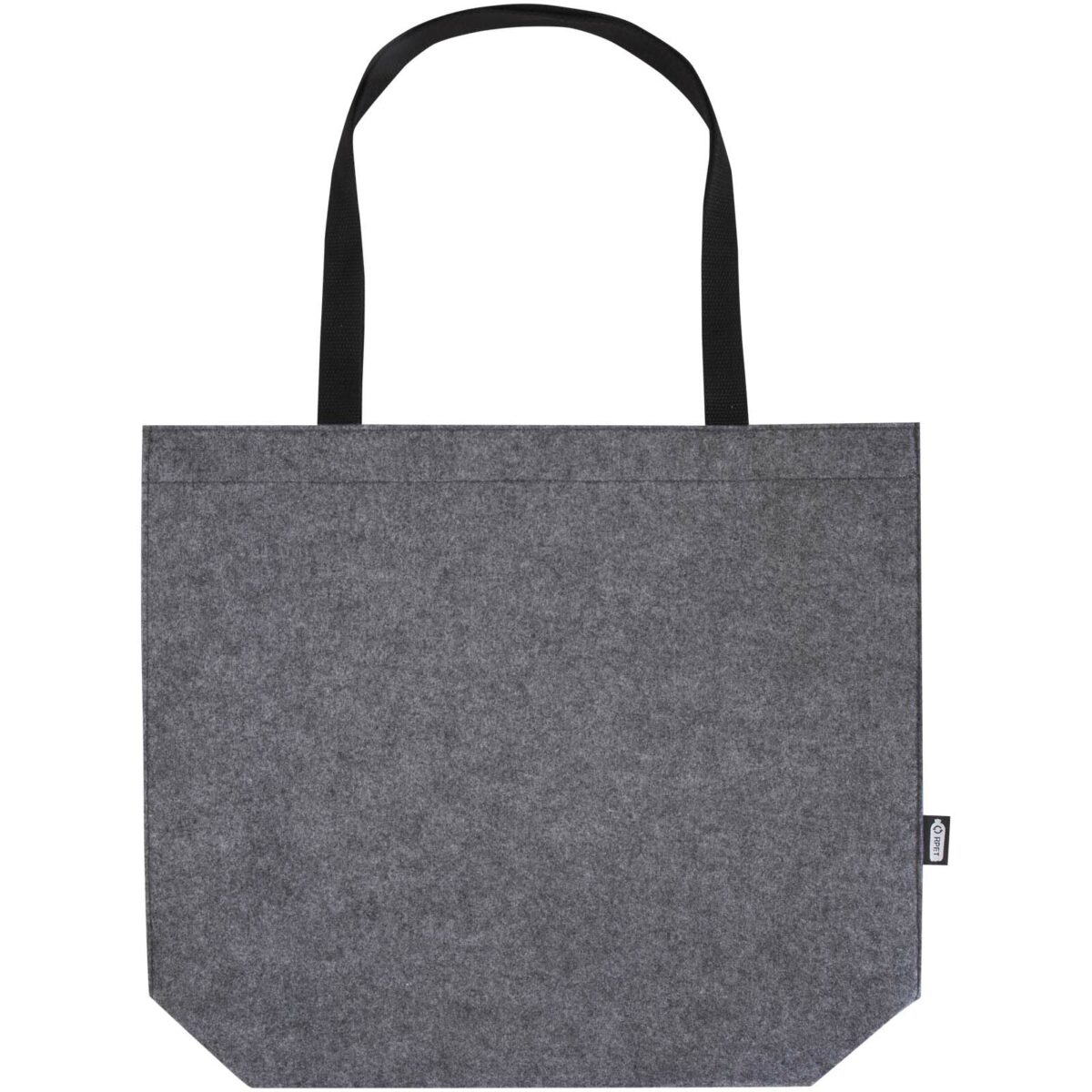 Felta GRS recycled felt gusset tote bag 20L – Medium grey front view