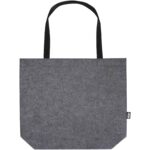 Felta GRS recycled felt gusset tote bag 20L – Medium grey front view