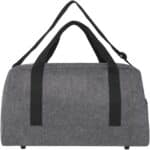 Felta GRS recycled duffel bag 35L – Medium grey back view