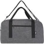 Felta GRS recycled duffel bag 35L – Medium grey front view