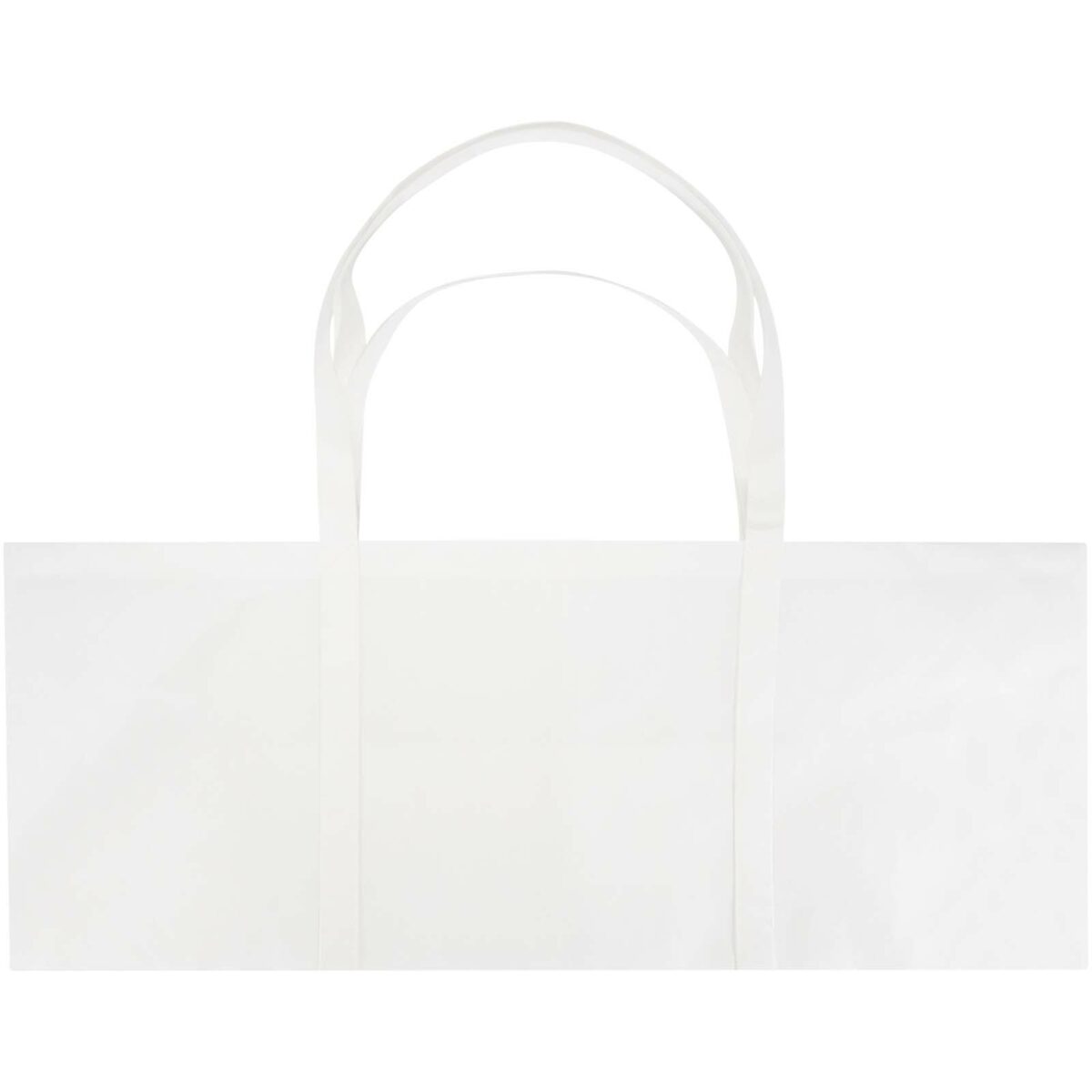 Jumbo GRS recycled non-woven extra large tote bag 65L – White back view