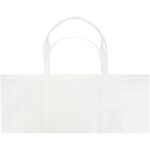 Jumbo GRS recycled non-woven extra large tote bag 65L – White back view