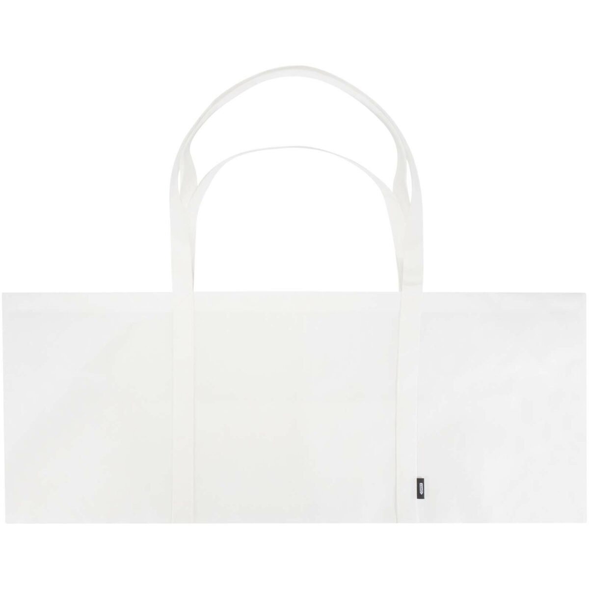 Jumbo GRS recycled non-woven extra large tote bag 65L – White front view