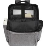 Libra 15” GRS recycled laptop backpack 15L – Heather grey extra view