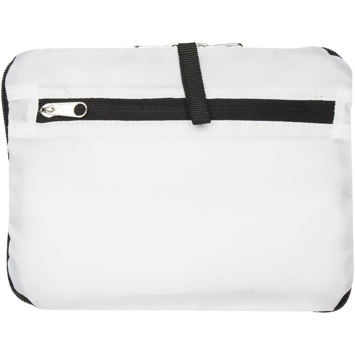 EcoFold RPET foldable backpack 15L – White front view