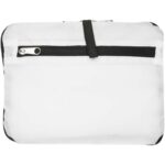EcoFold RPET foldable backpack 15L – White front view