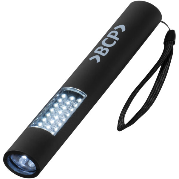 Lutz 28-LED magnetic torch light – Solid black with logo
