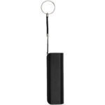 Span 1200 mAh power bank – Solid black back view
