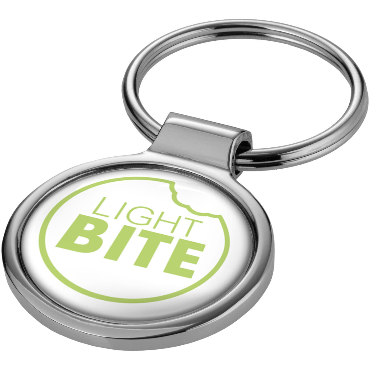 Orlene round keychain – Silver extra view
