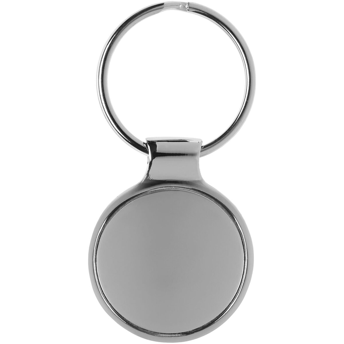 Orlene round keychain – Silver front view