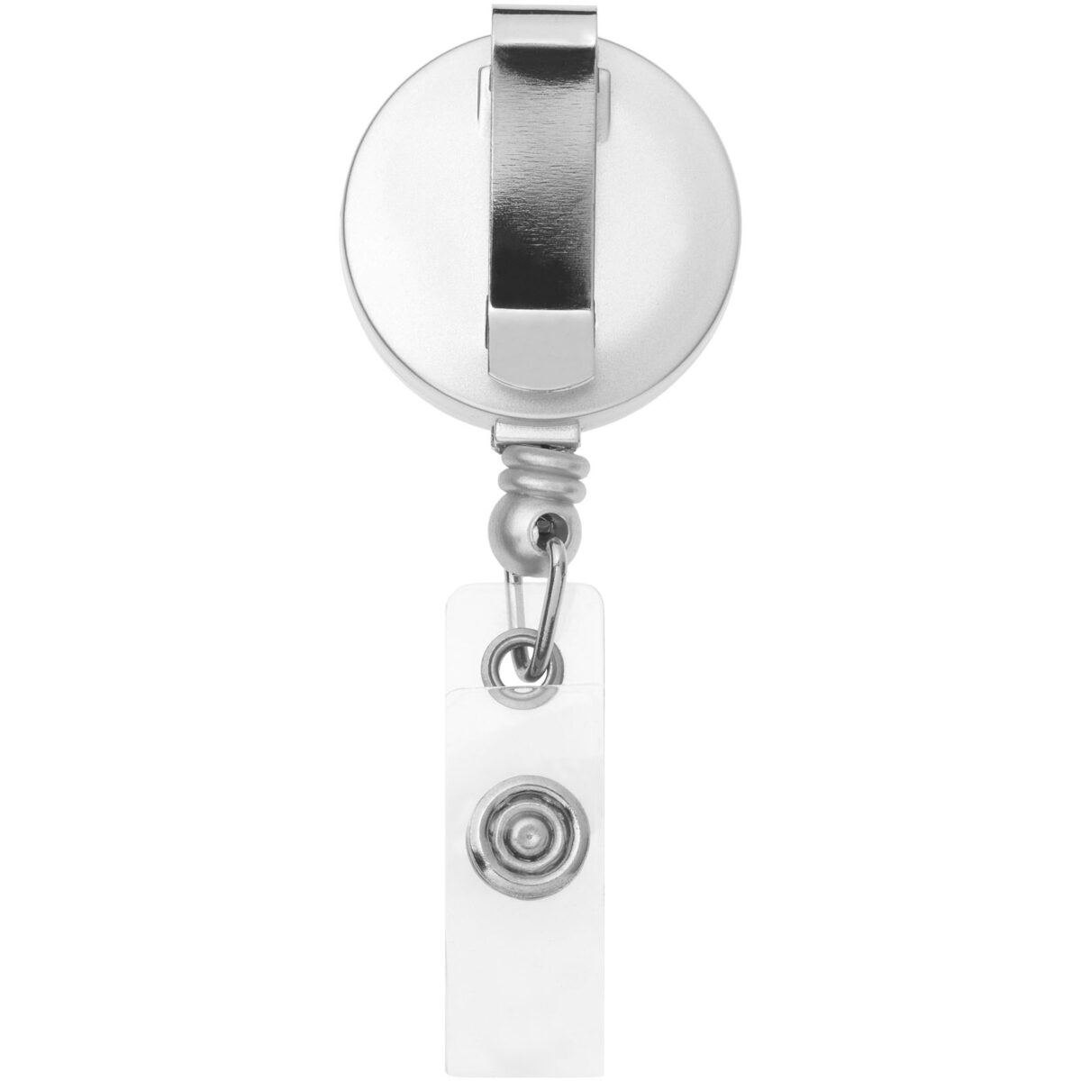 Aspen roller clip – Silver back view