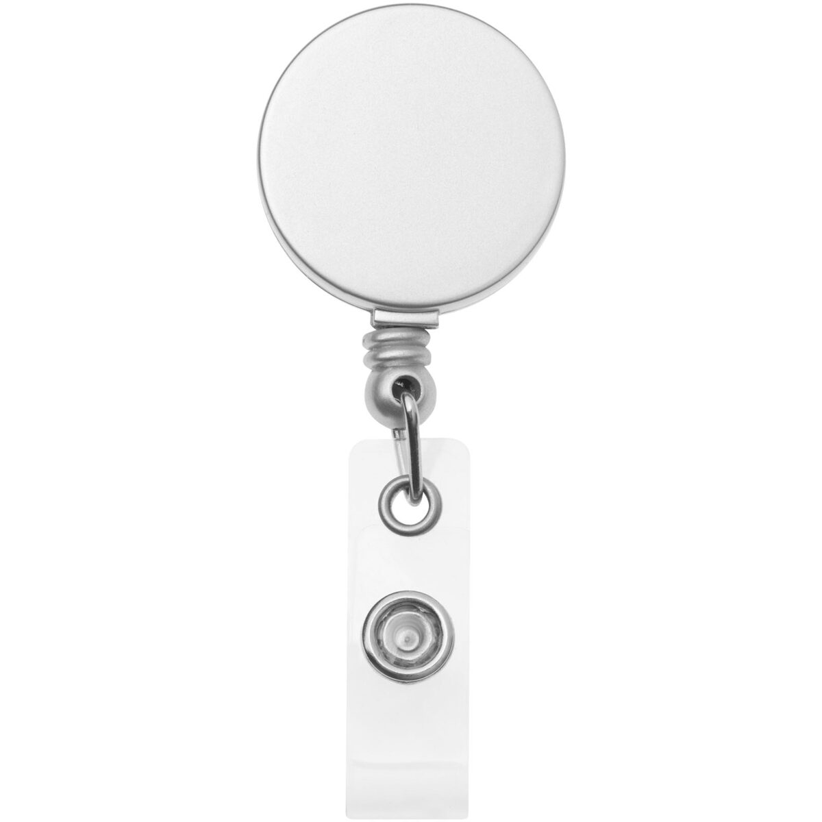 Aspen roller clip – Silver front view
