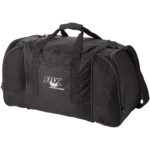 Nevada travel duffel bag 55L – Solid black with logo