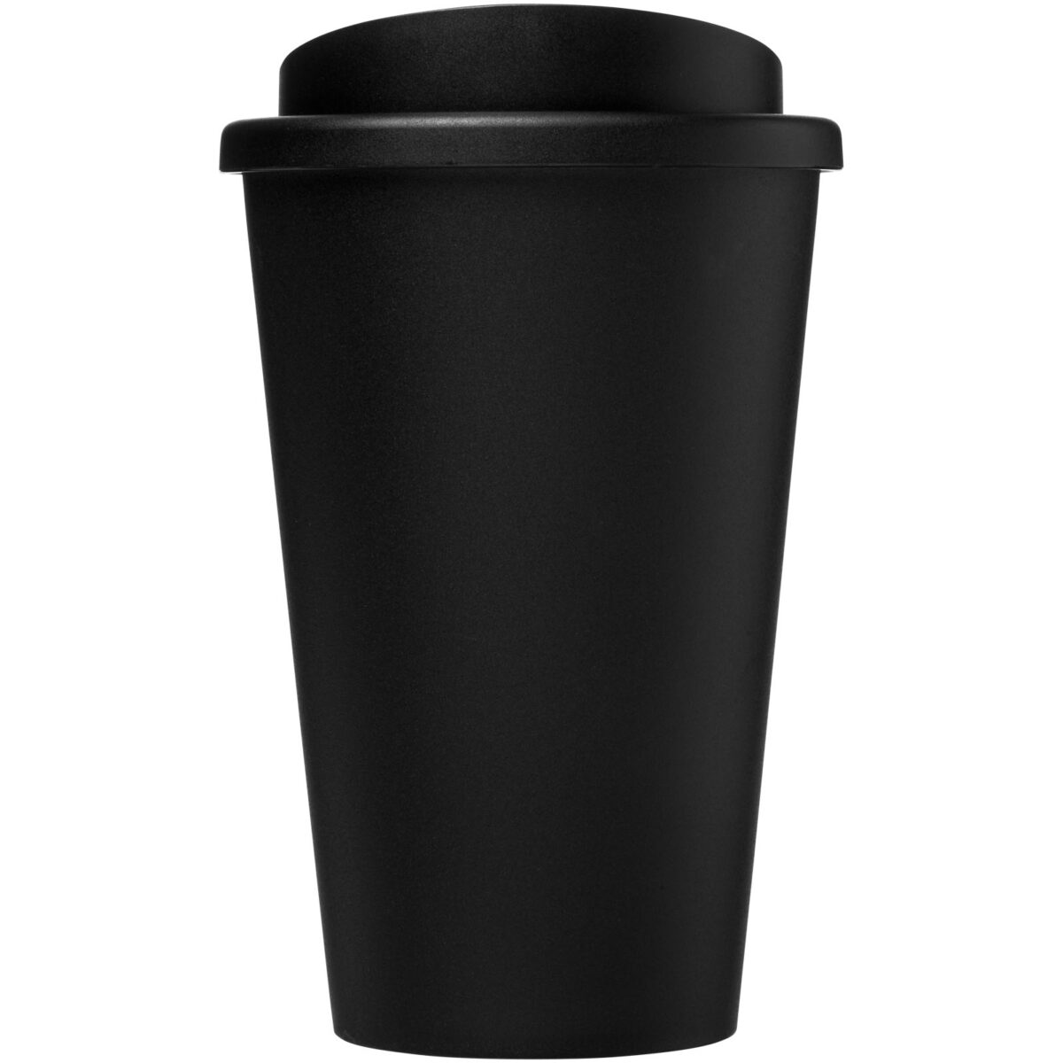 Americano® 350 ml insulated tumbler – Solid black front view