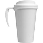 Brite-Americano® grande 350 ml insulated mug – White back view