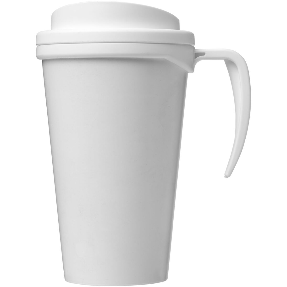 Brite-Americano® grande 350 ml insulated mug – White front view
