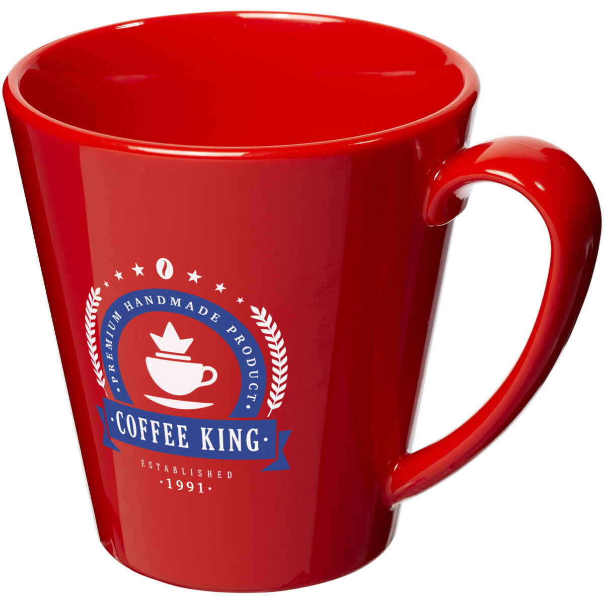 Supreme 350 ml plastic mug – Red with logo