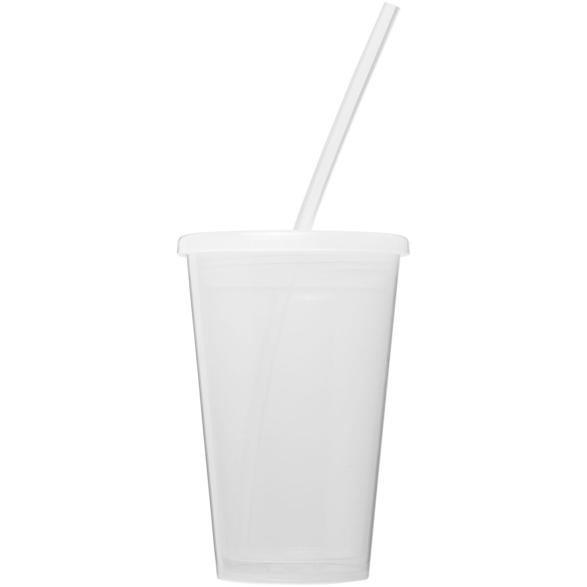 Stadium 350 ml double-walled cup – Transparent clear front view