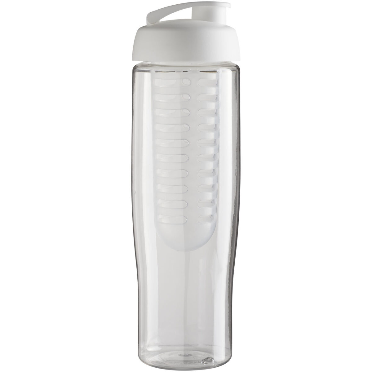 H2O Active® Tempo 700 ml flip lid sport bottle & infuser – Transparent back view
