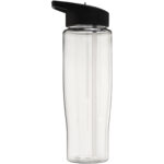 H2O Active® Tempo 700 ml spout lid sport bottle – Transparent back view