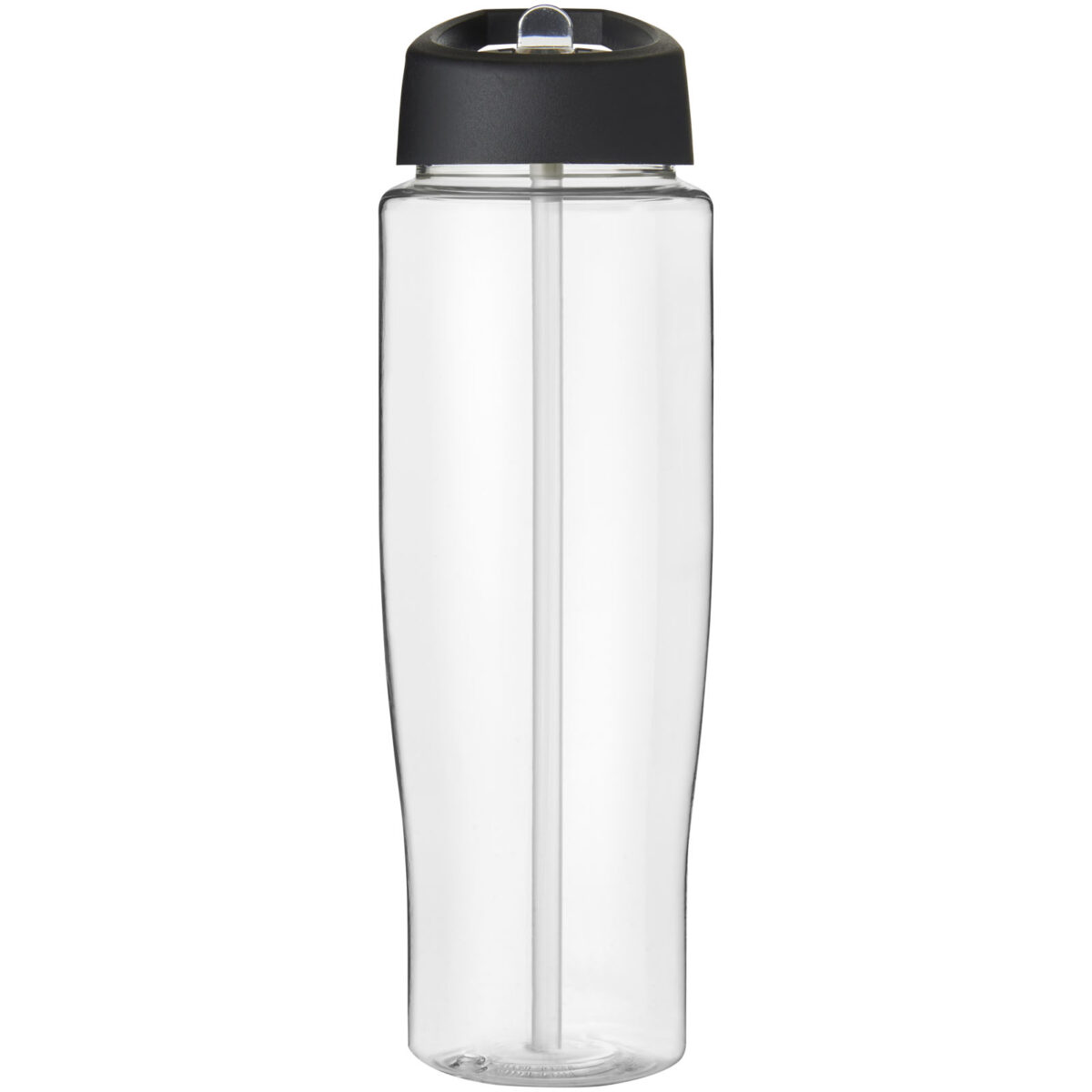 H2O Active® Tempo 700 ml spout lid sport bottle – Transparent front view