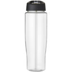 H2O Active® Tempo 700 ml spout lid sport bottle – Transparent front view