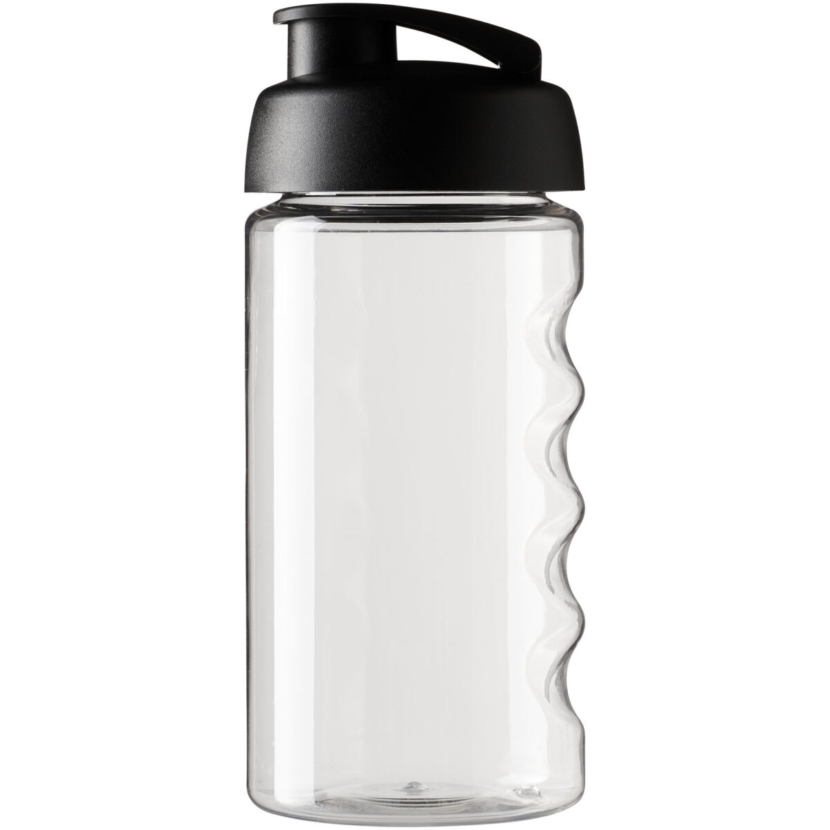 H2O Active® Bop 500 ml flip lid sport bottle – Transparent front view
