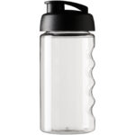 H2O Active® Bop 500 ml flip lid sport bottle – Transparent front view
