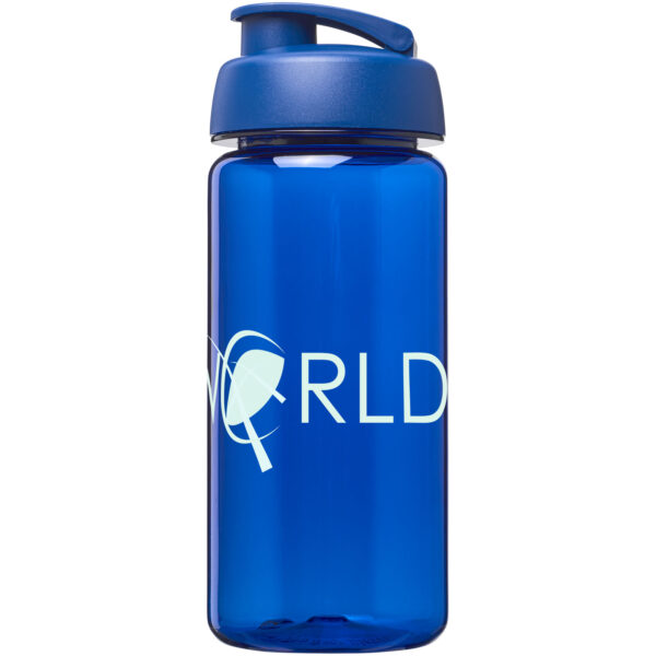 H2O Active® Octave Tritan™ 600 ml flip lid sport bottle – Blue with logo