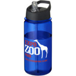 H2O Active® Octave Tritan™ 600 ml spout lid sport bottle – Blue with logo