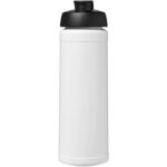 Baseline® Plus 750 ml flip lid sport bottle – White front view