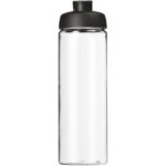 H2O Active® Vibe 850 ml flip lid sport bottle – Transparent front view