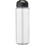H2O Active® Vibe 850 ml spout lid sport bottle – Transparent front view