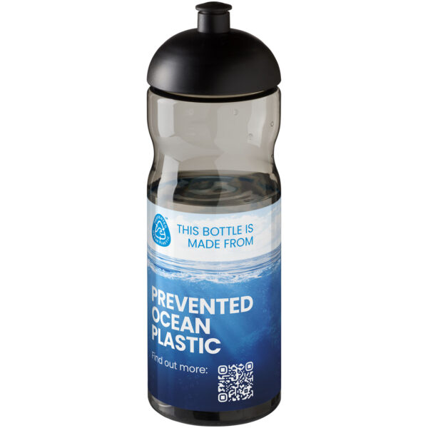 H2O Active® Eco Base 650 ml dome lid sport bottle – Charcoal with logo