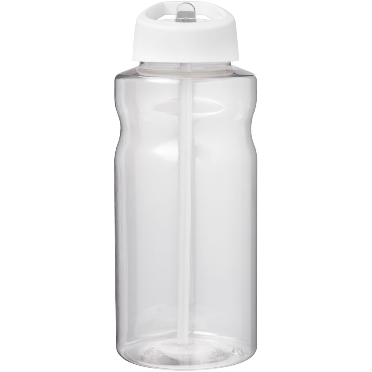 H2O Active® Big Base 1 litre spout lid sport bottle – White front view