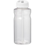 H2O Active® Big Base 1 litre spout lid sport bottle – White front view