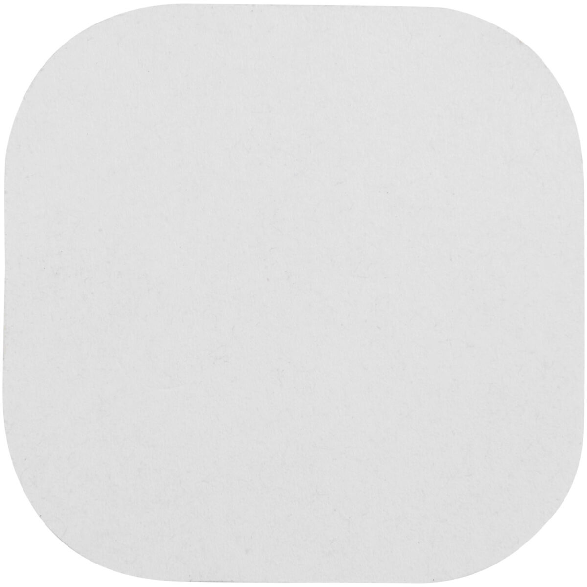 Sticky-Mate® square-shaped recycled sticky notes with rounded corners – White front view