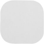 Sticky-Mate® square-shaped recycled sticky notes with rounded corners – White front view