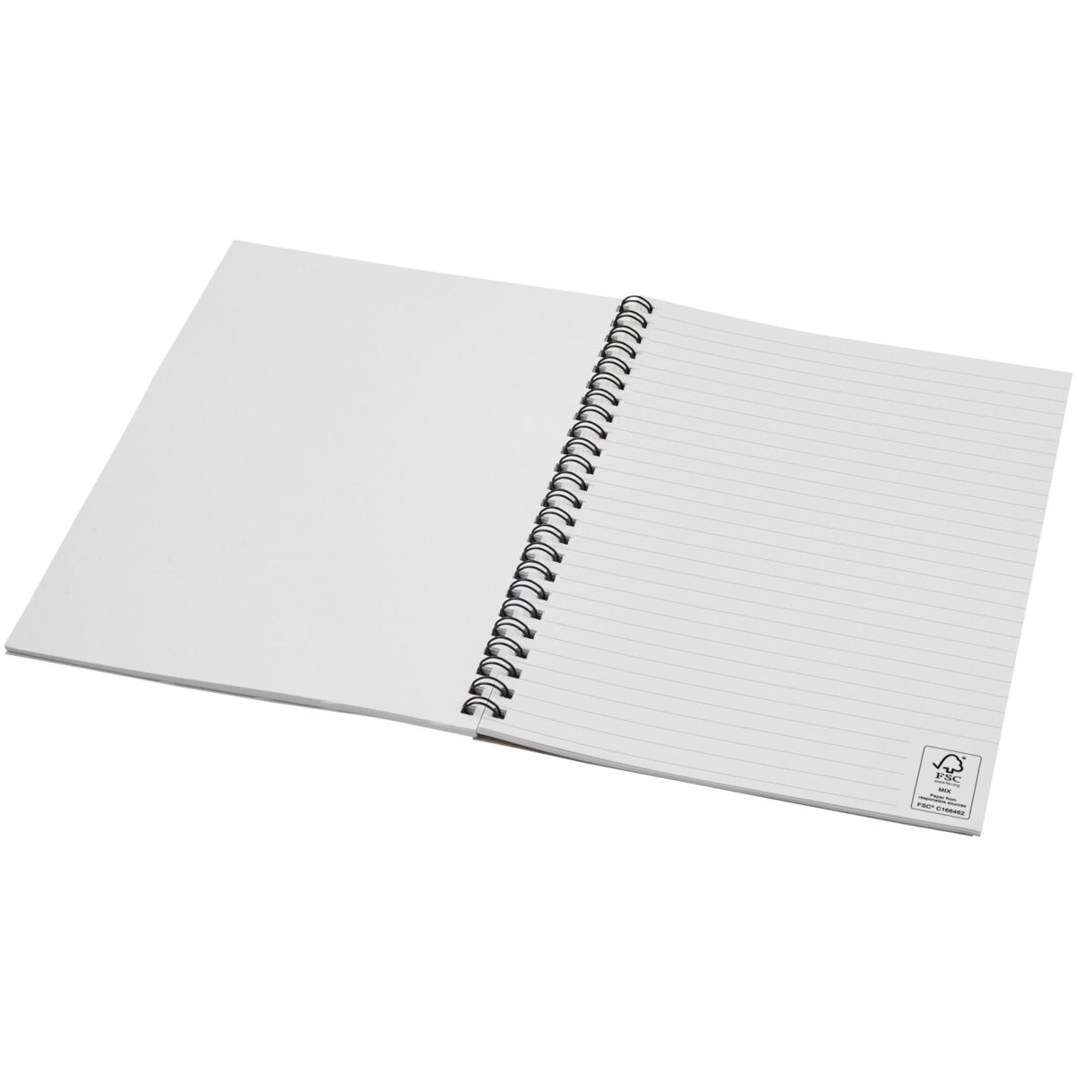 Desk-Mate® A5 colour spiral notebook – Ivory white extra view