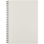 Desk-Mate® A5 colour spiral notebook – Ivory white front view