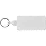 Kym recycled tyre tread check keychain – White back view