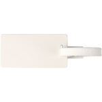 River recycled window luggage tag – White back view