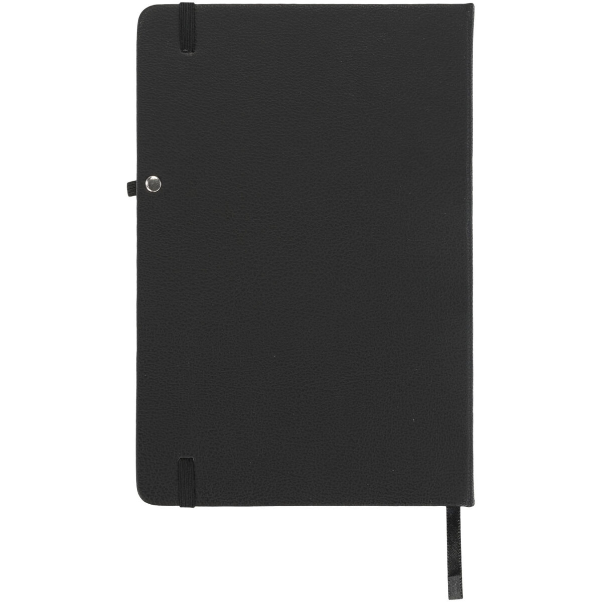 Rivista medium notebook – Solid black back view