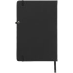 Rivista medium notebook – Solid black back view