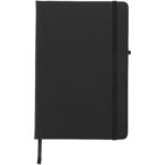 Rivista medium notebook – Solid black front view