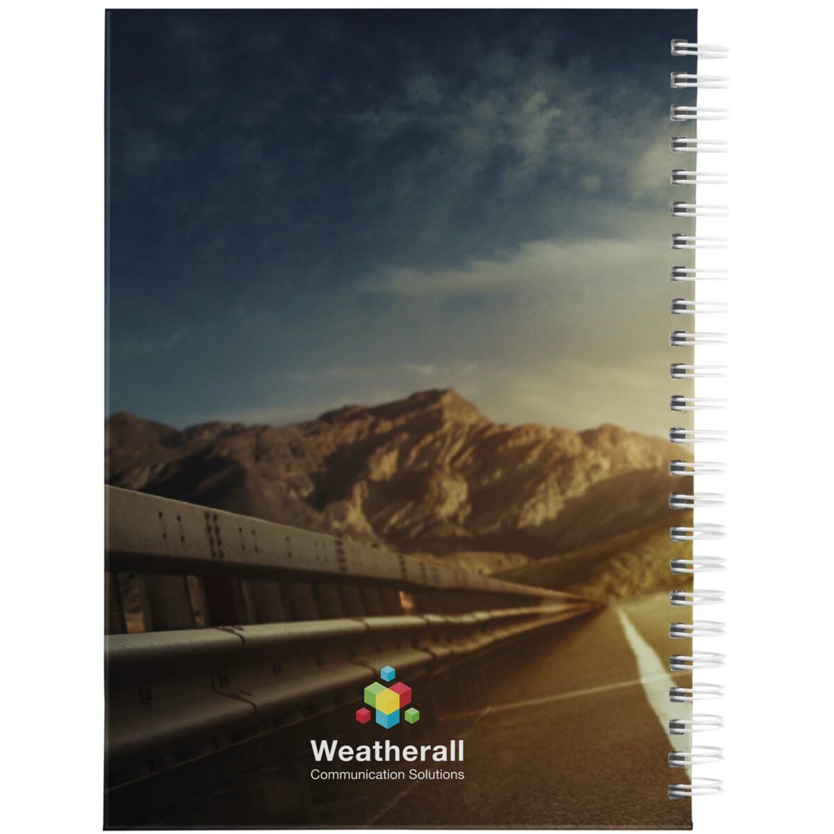 Desk-Mate® A5 hard cover undated diary – White back view