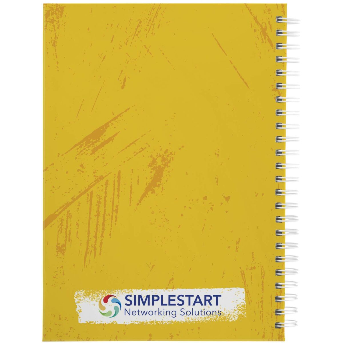 Desk-Mate® A5 hard cover journal – White back view