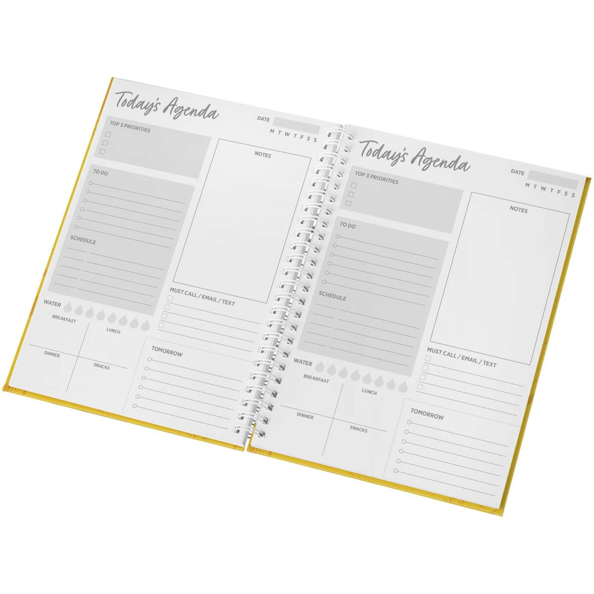 Desk-Mate® A5 hard cover journal – White extra view