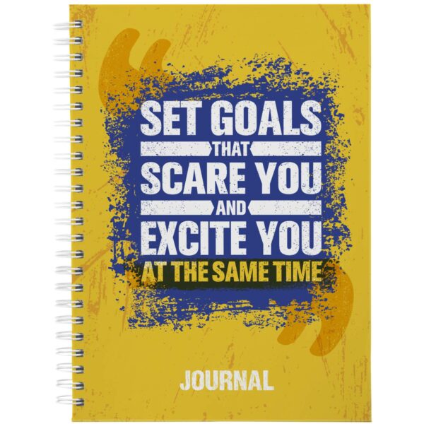 Desk-Mate® A5 hard cover journal – White front view